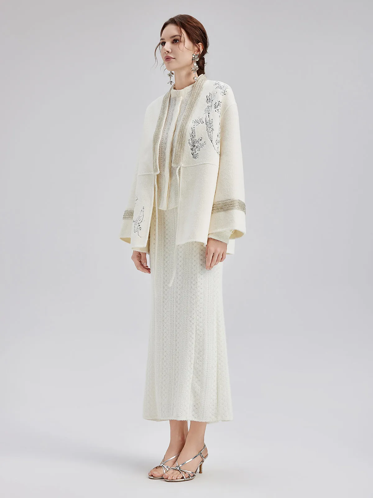 Italian Wool Embroidered Coat