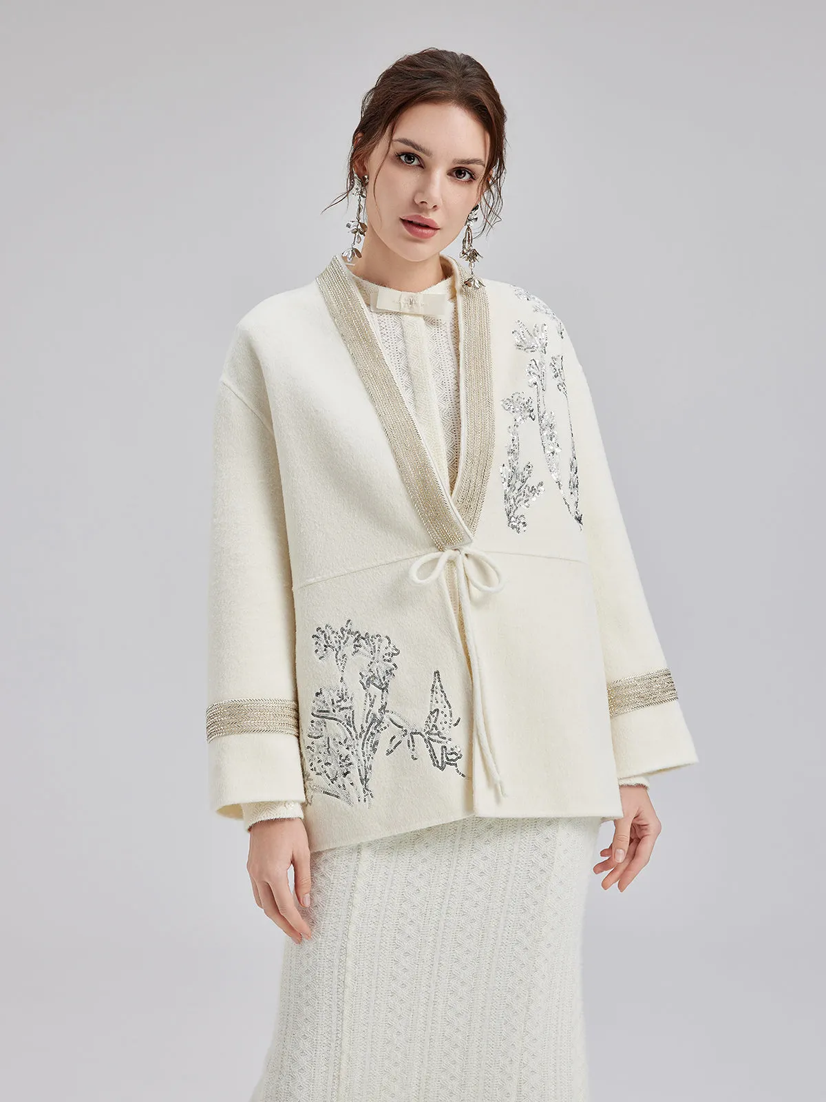 Italian Wool Embroidered Coat