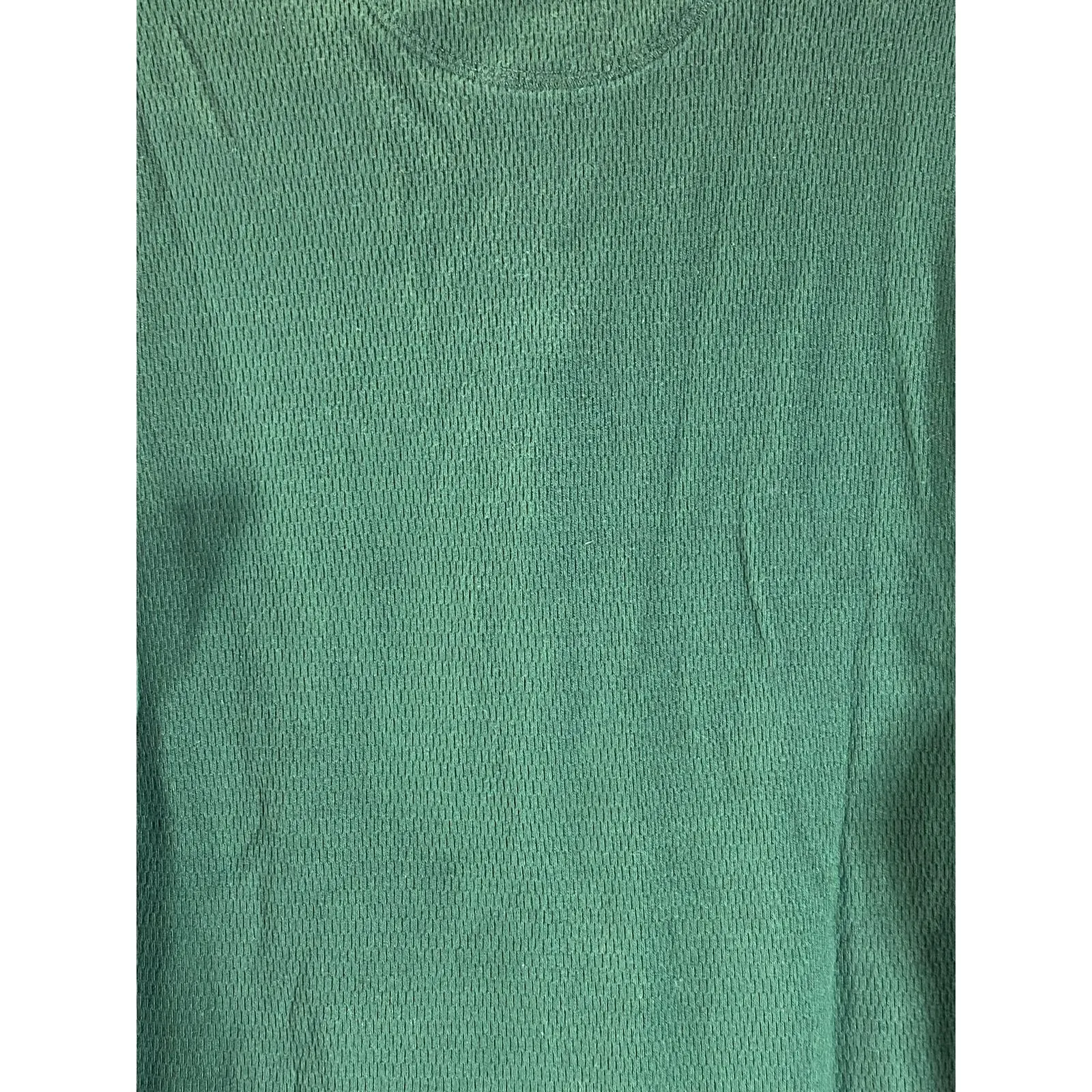 J.CREW Men's Dark Green Cotton Waffle-Knit Pullover Henley T-Shirt SZ M