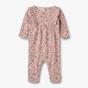 Jumpsuit L/S Kira - pale rose flowers