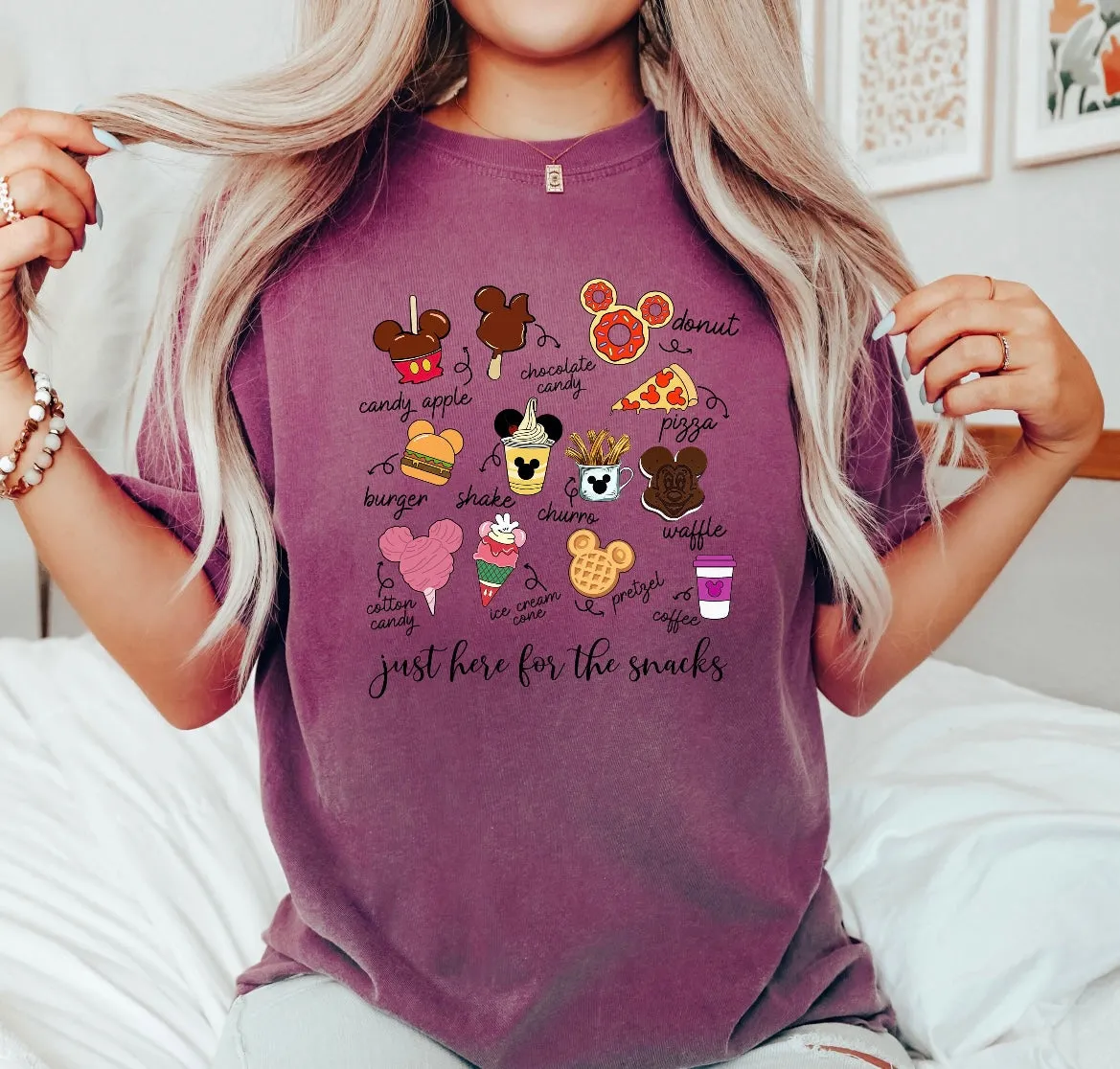 Just Here For The Snacks Shirt for Women