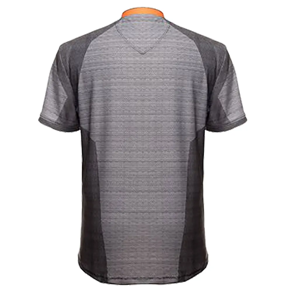 K-Swiss Impact Black Mens Short Sleeve Tennis Henley