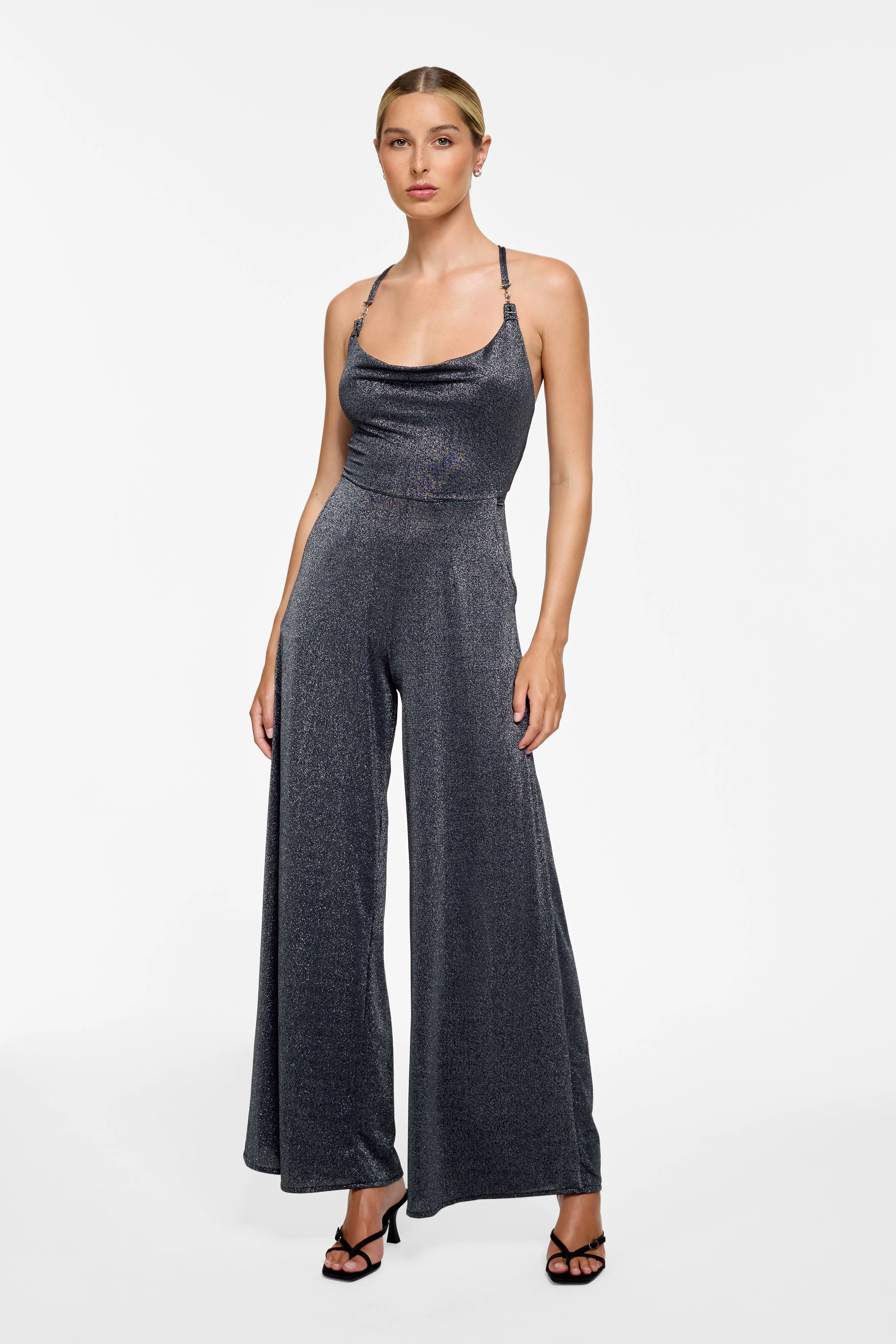 Kelsey Jumpsuit - Lava Lurex