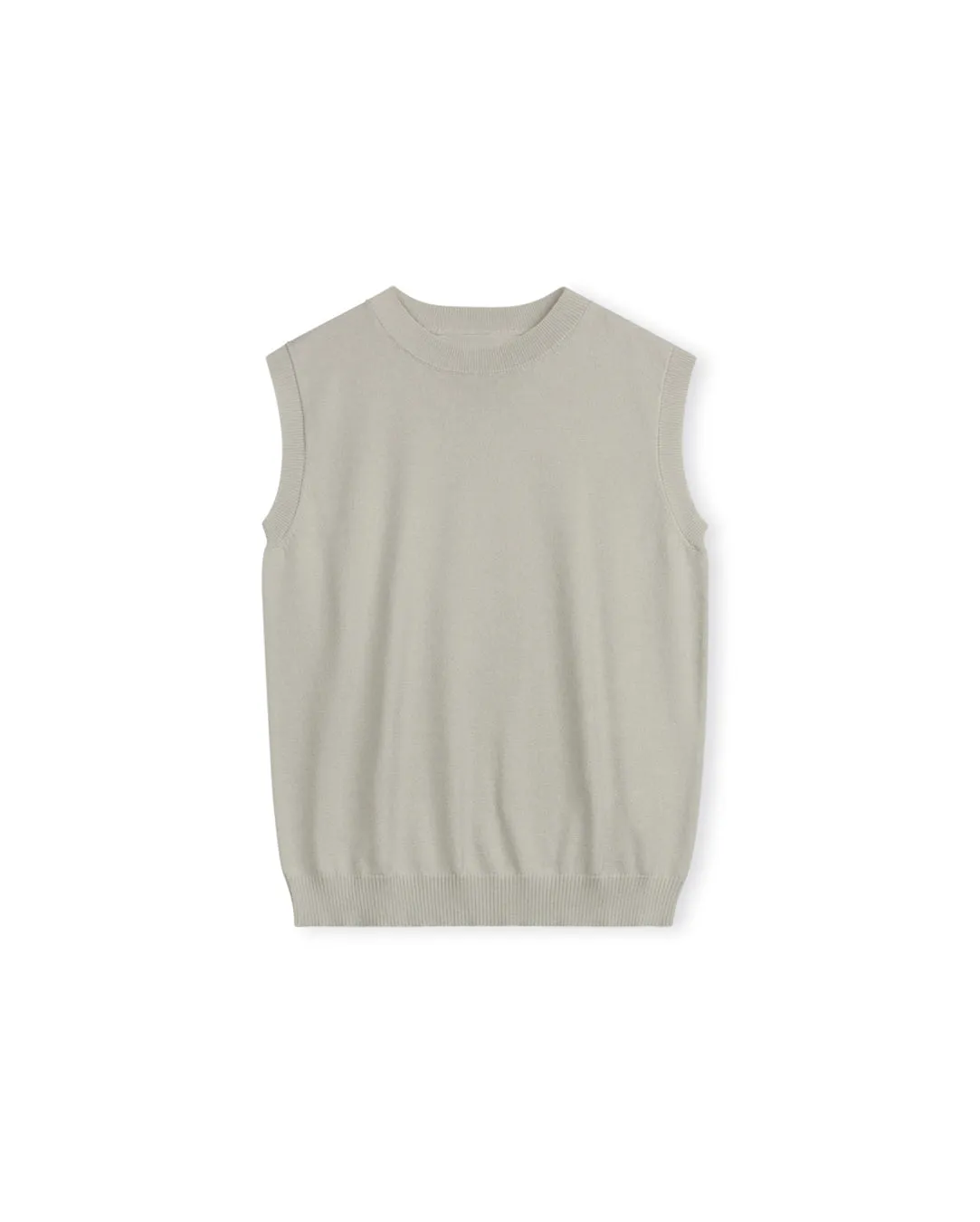 Knit Crew Neck Tank