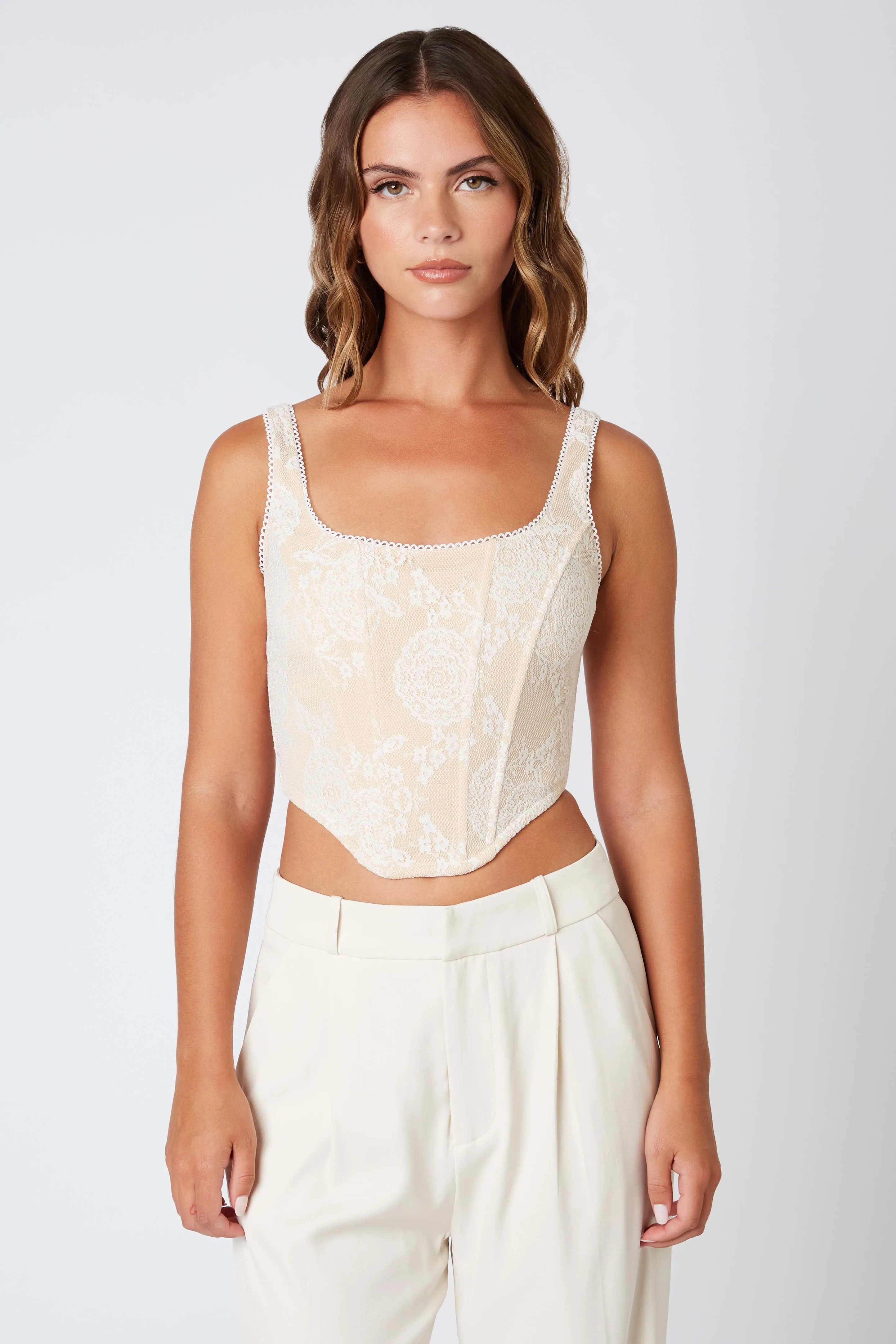 Knit Lace Corset Top