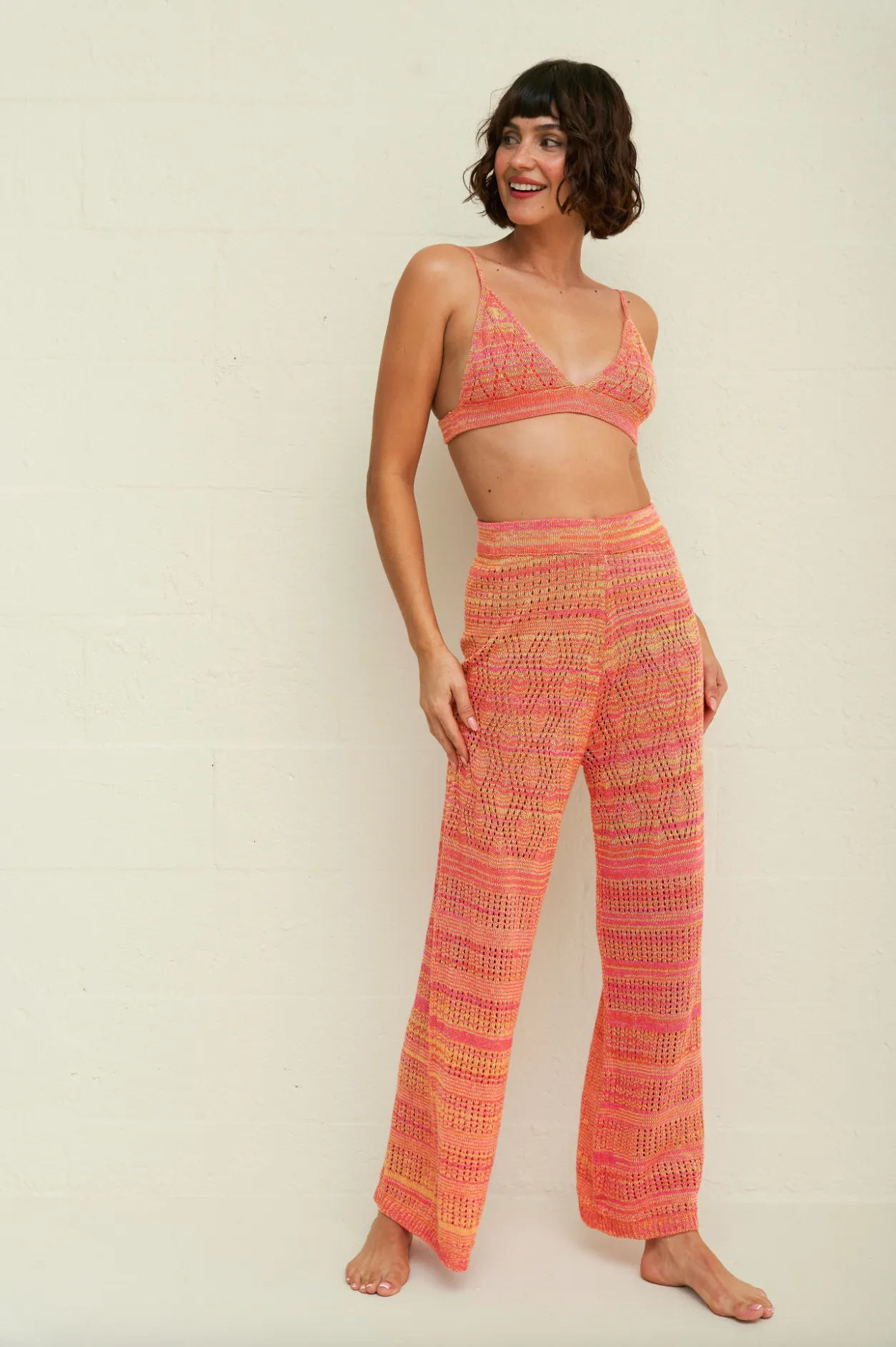 Knit Triangle Top & Pant Set