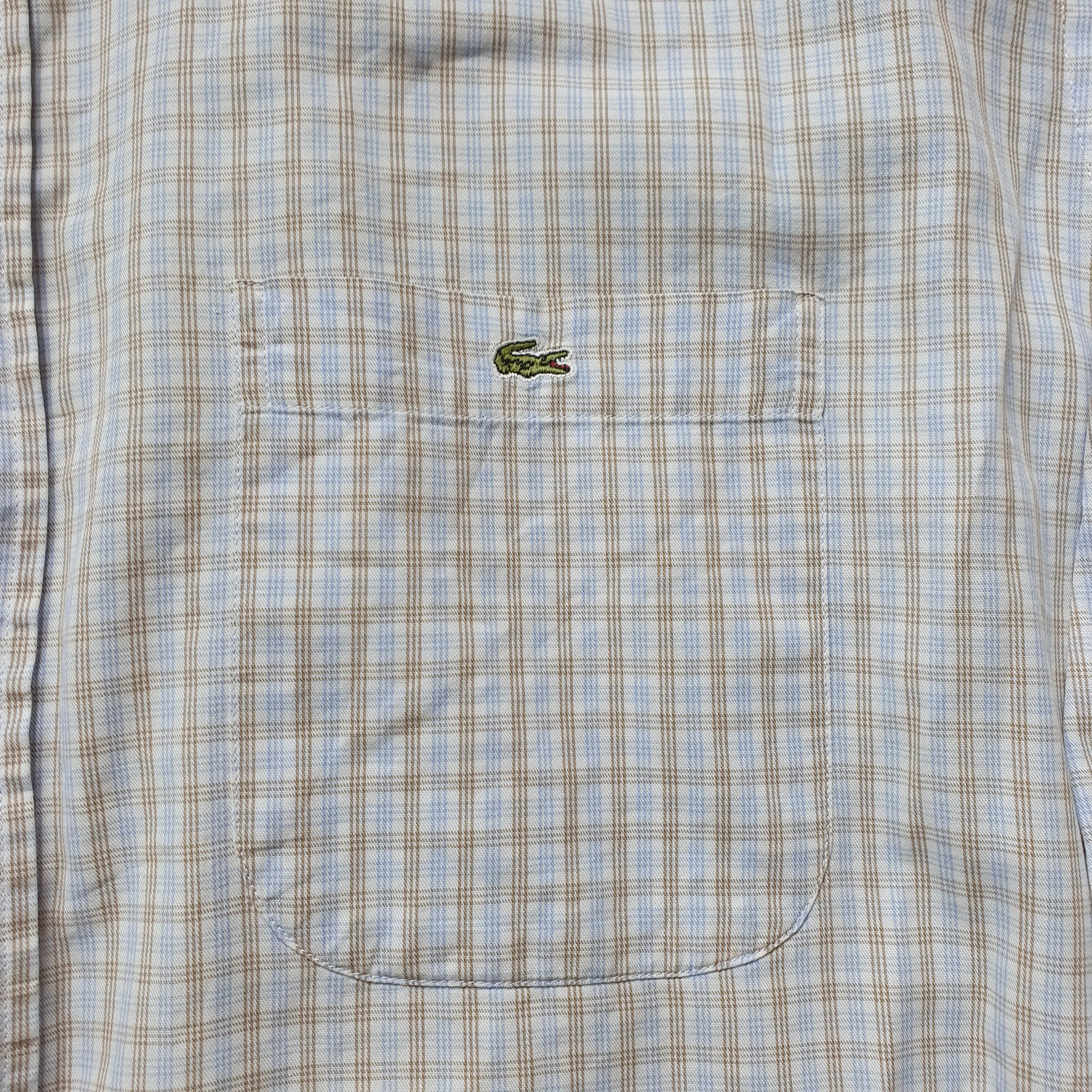 Lacoste Plaid 100% Cotton Shirt XLarge