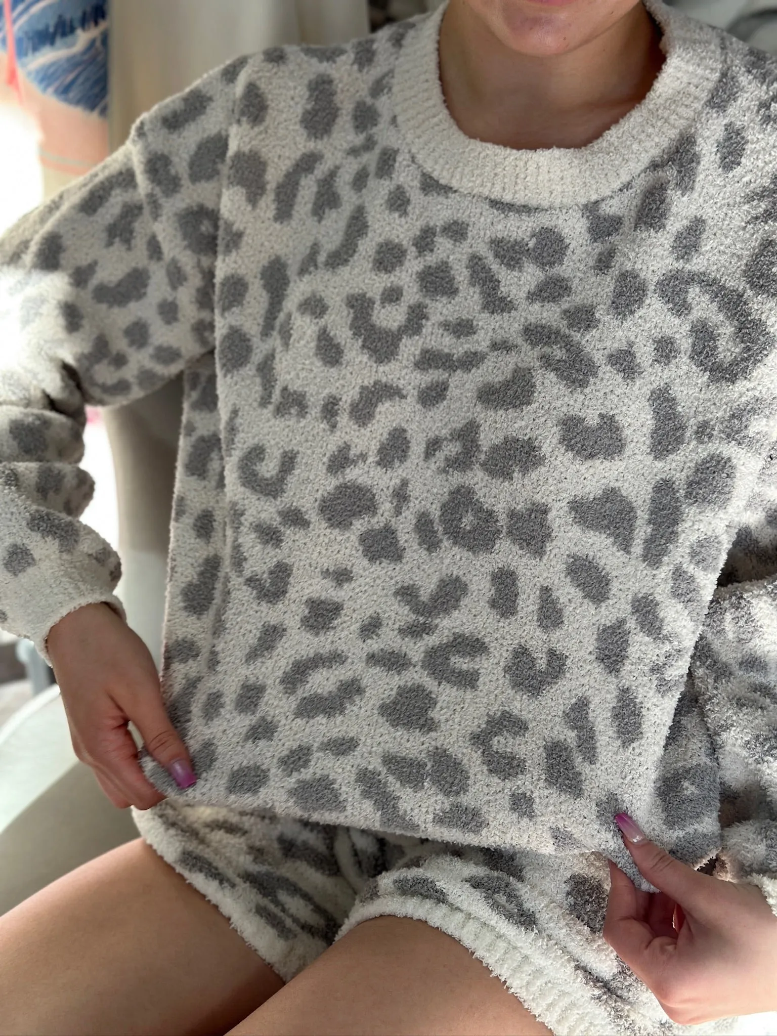 Leopard Love Lounge Sweater, Final Sale