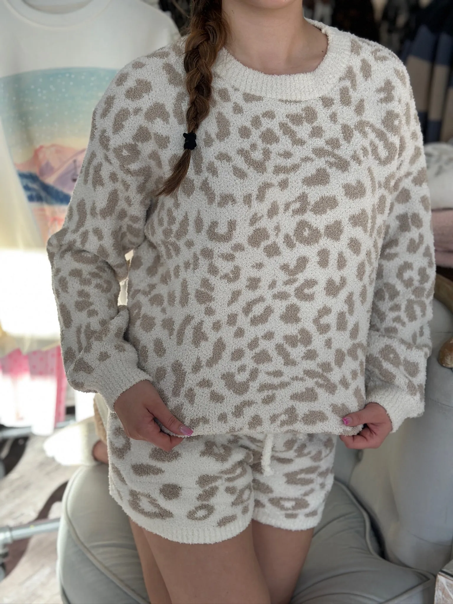 Leopard Love Lounge Sweater, Final Sale