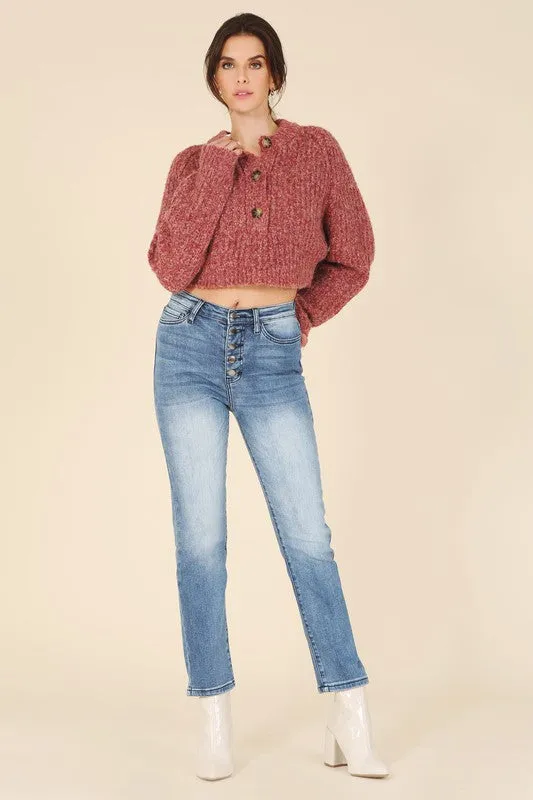 Lilou Melange multicolor sweater top