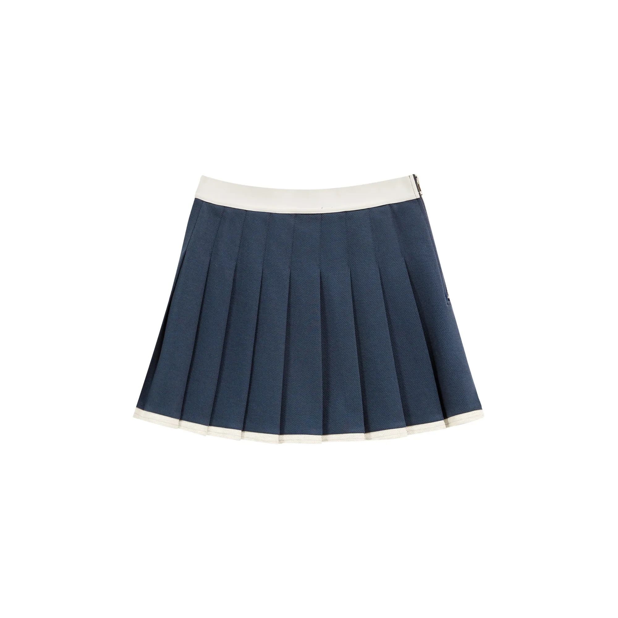 Logo Band Color Scheme Pleated Skirt