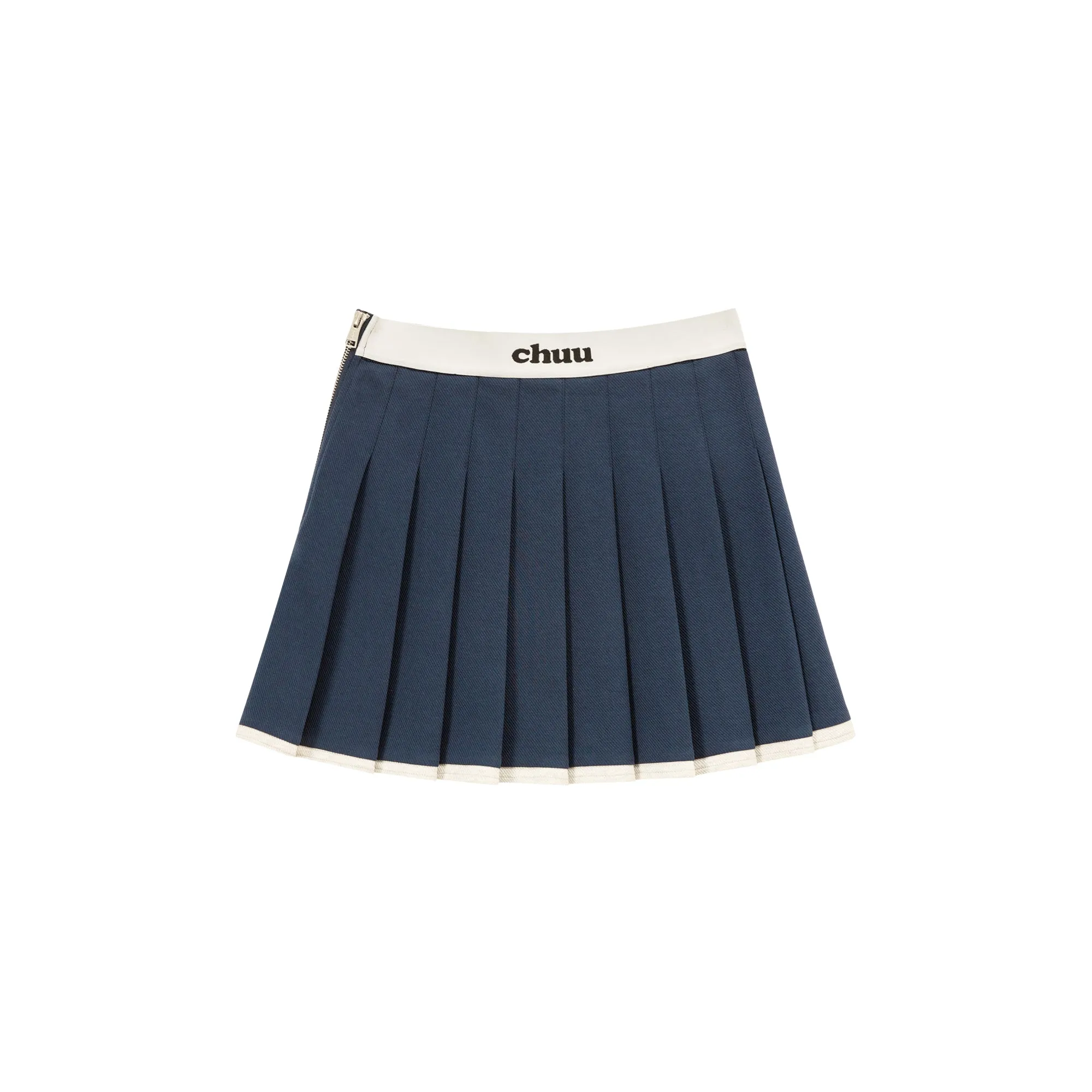 Logo Band Color Scheme Pleated Skirt