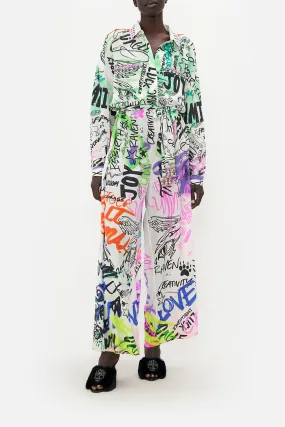 LONG SLEEVE BOILER JUMPSUIT GRAFFITI THE WORLD