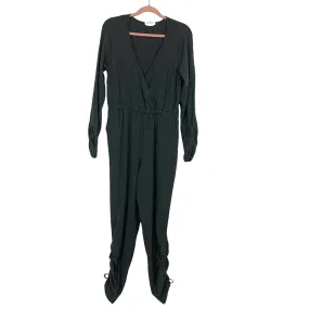 Lovers   Friends Heathered Grey Surplice Front Jumpsuit- Size M (sold out online)