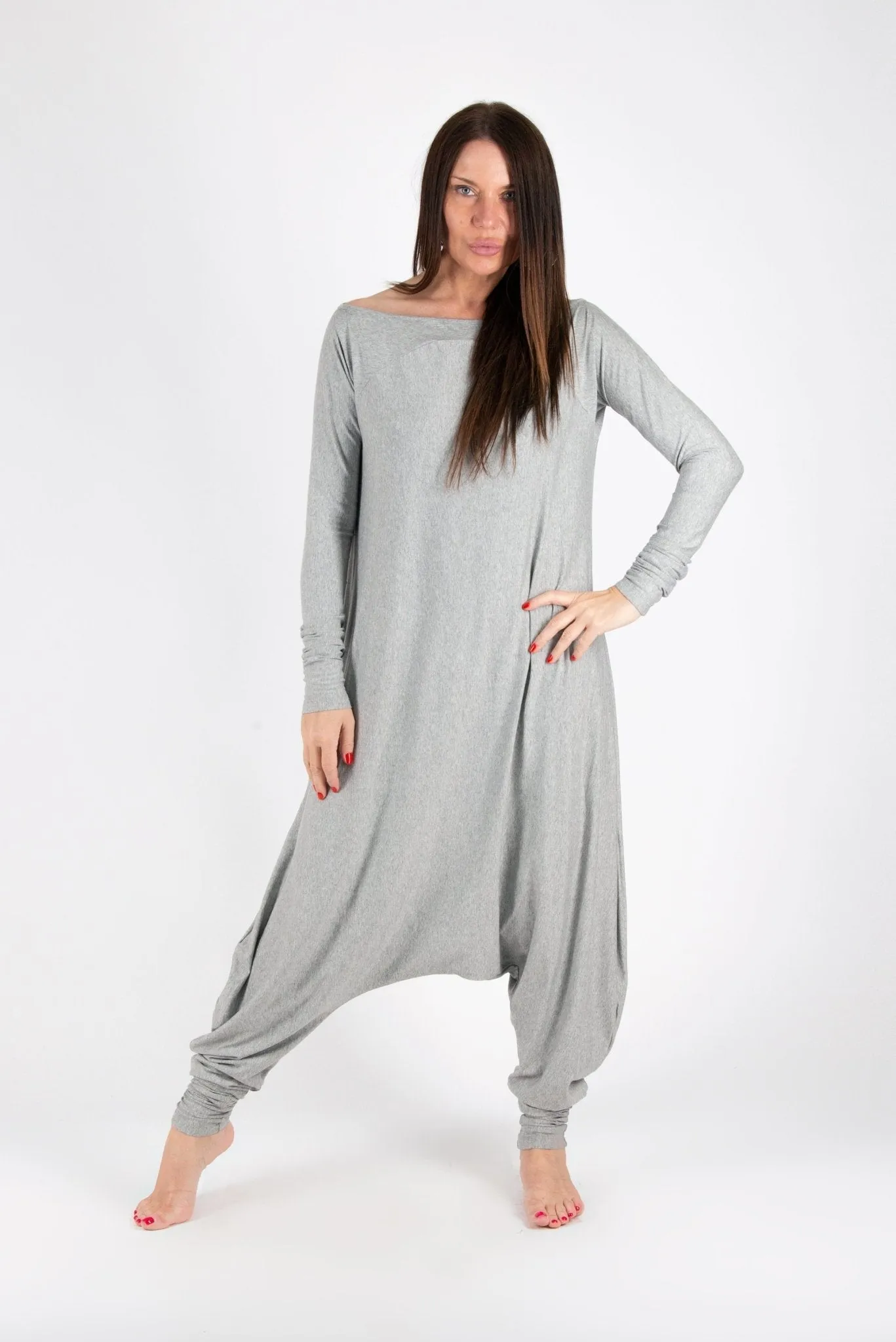 MARLA Long Sleeve Summer Harem Jumpsuit ON SALE