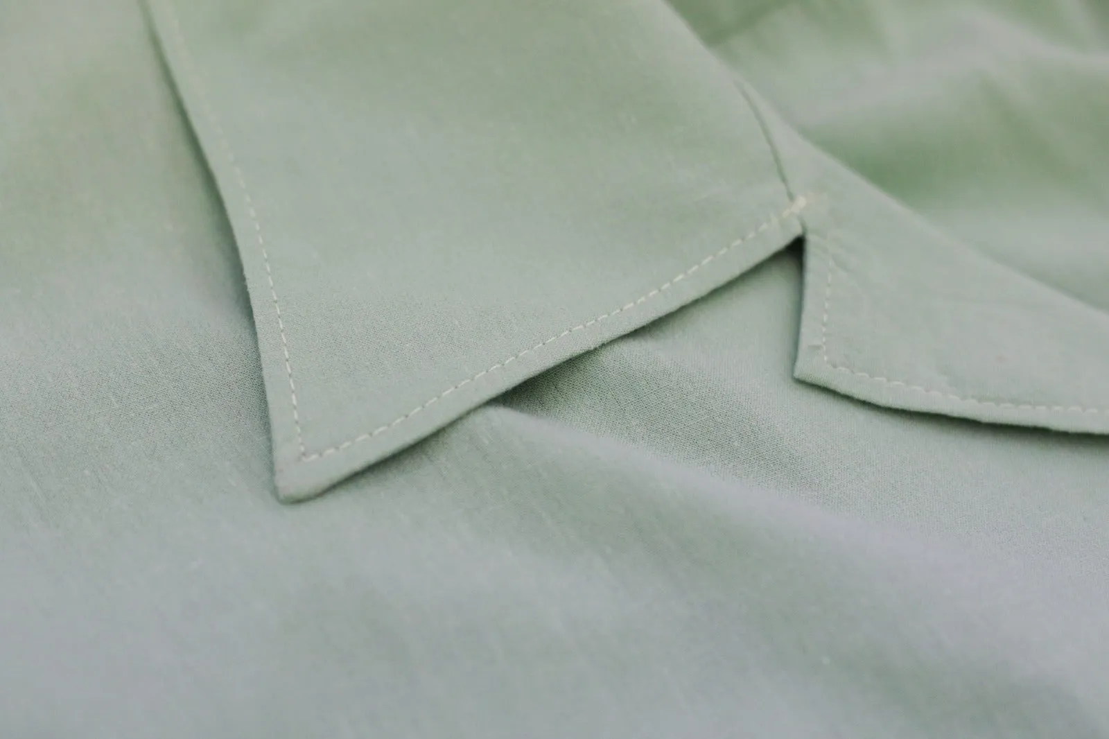 MATCHA GREEN CAMP COLLAR SHIRT