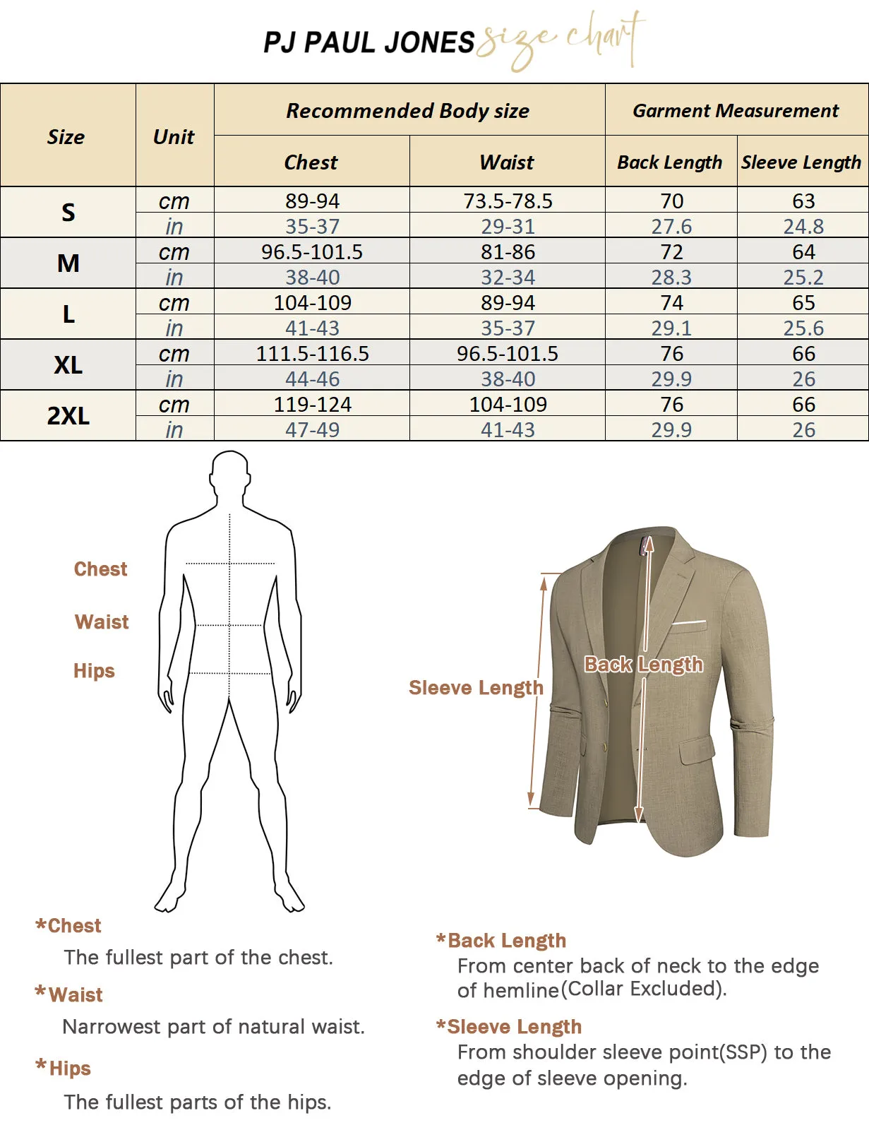 Men Back Slit Blazer Coat Casual Two-Button Notch Lapel Suit Coat