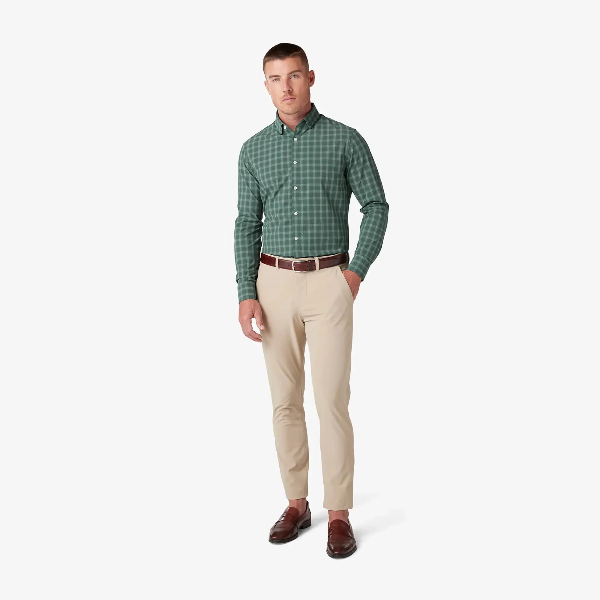 Men's Mizzen   Main | Leeward Trim Long Sleeve | Bistro Green