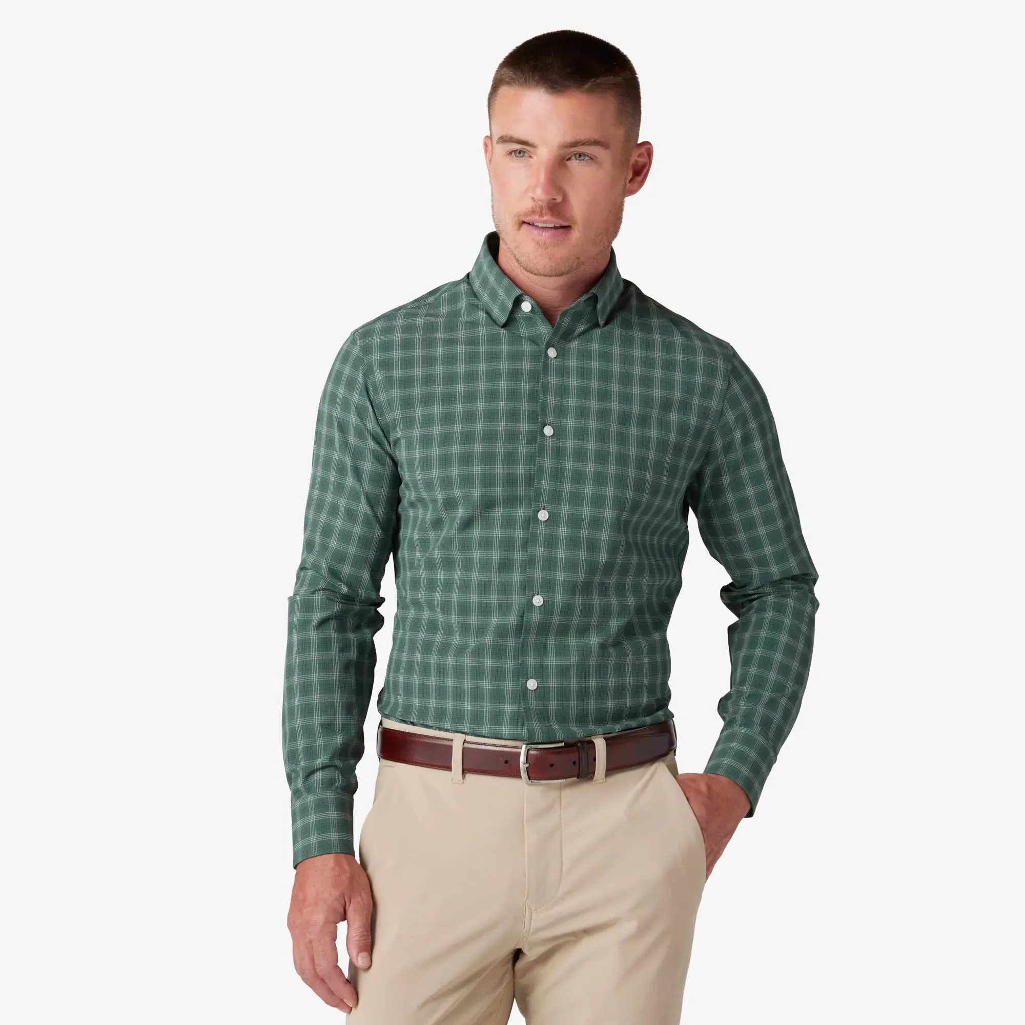 Men's Mizzen   Main | Leeward Trim Long Sleeve | Bistro Green