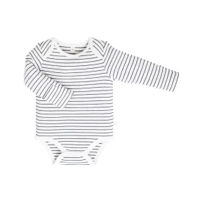 MORI Long Sleeve Bodysuit (Grey Stripe)