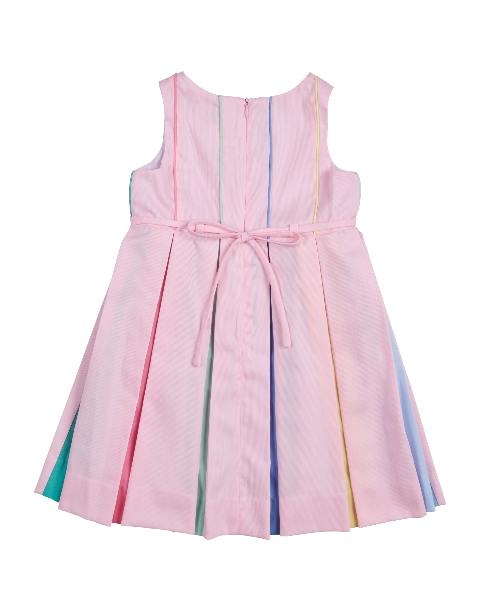 Multicolor Pleated Dress