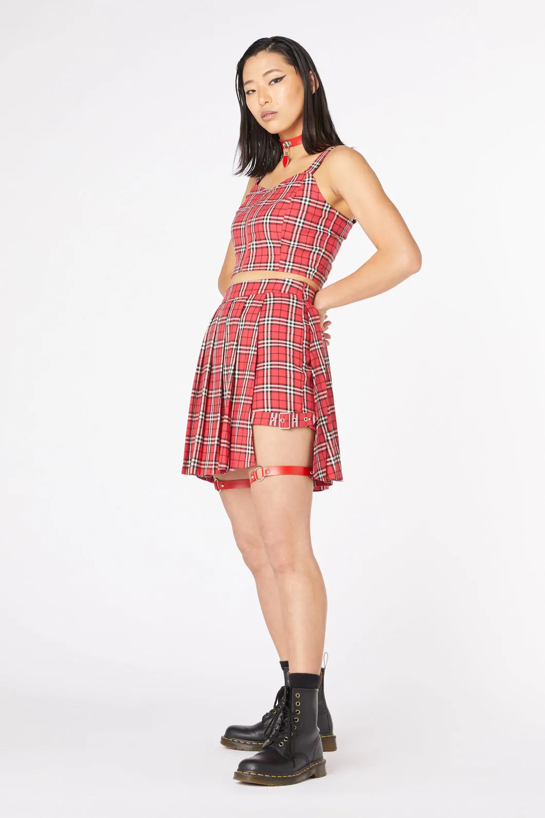 Nah Tartan Buckle Skort