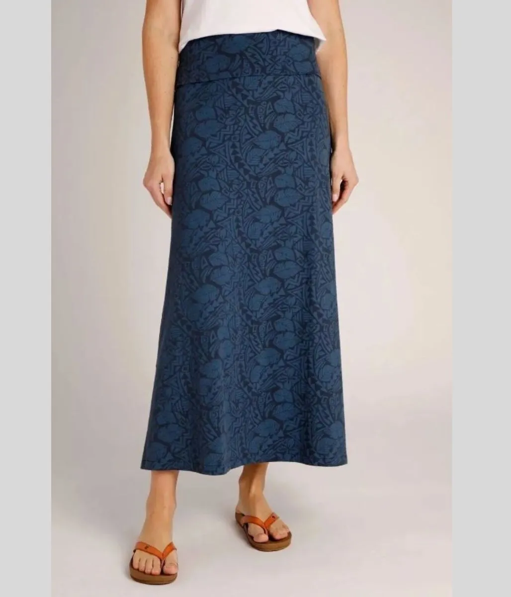 Navy Elder Jersey Maxi Skirt