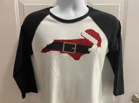 NC State Christmas Glitter Top