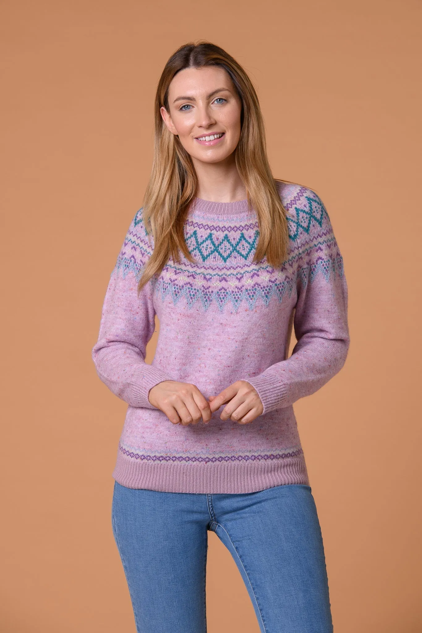 Nep  fairisle sweater- Lilac