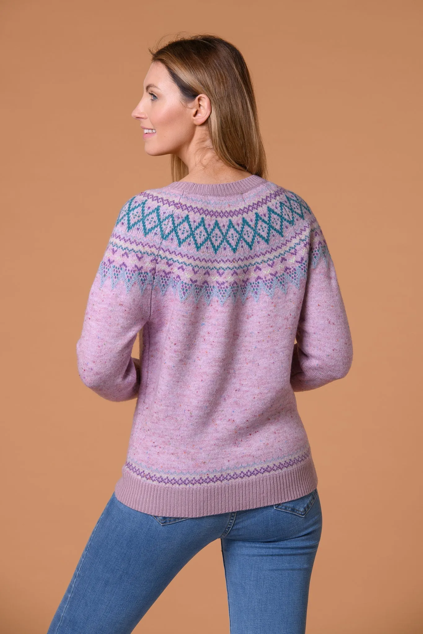 Nep  fairisle sweater- Lilac