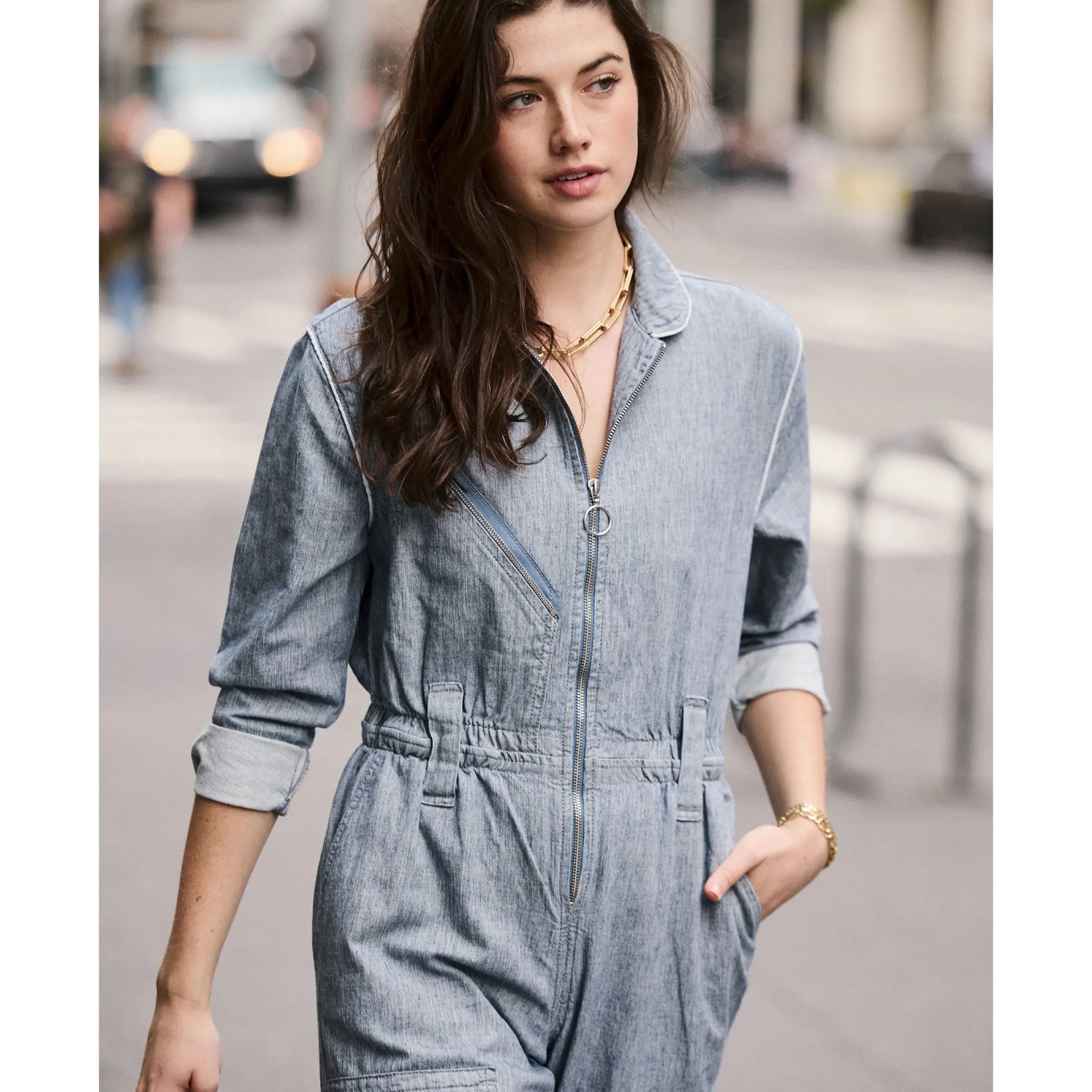 *NEW* Amelia Jumpsuit Indigo