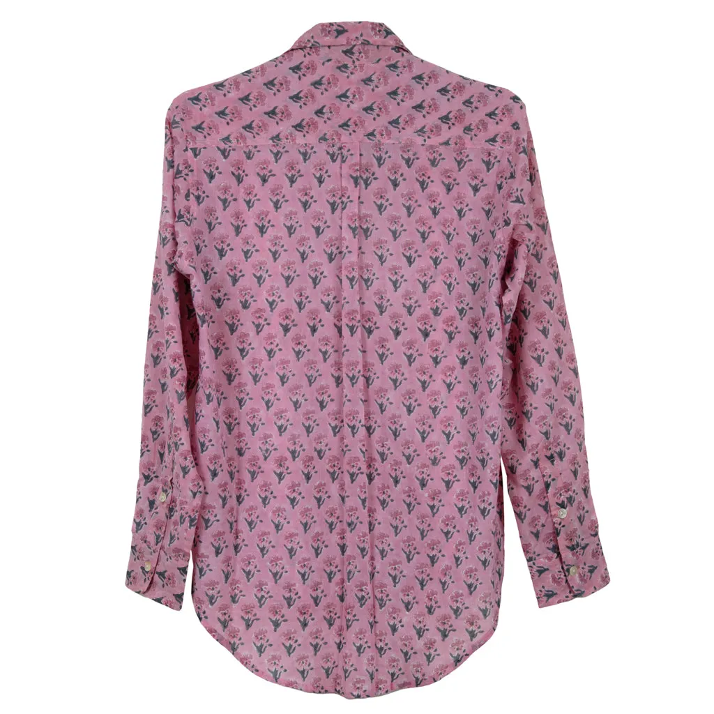 Nina Button Down Shirt - Pink