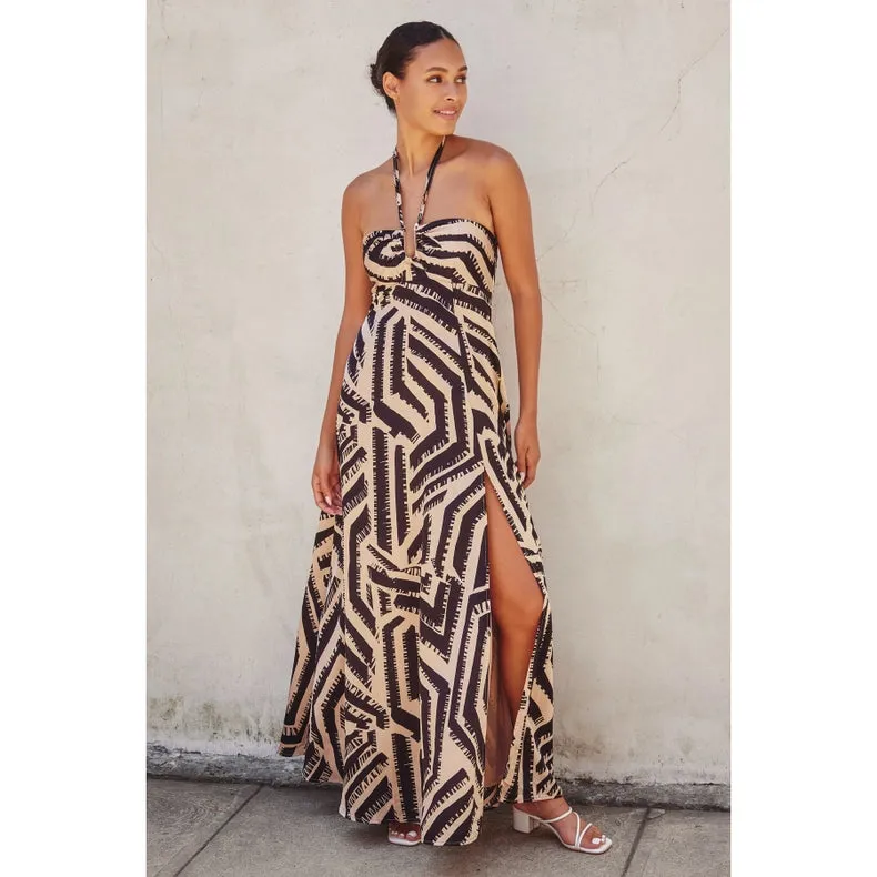 Off Limits Halter Neck Maxi Dress