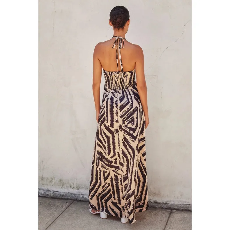 Off Limits Halter Neck Maxi Dress