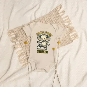 Organic Cotton Baby Bodysuit Papa’s Future Striker