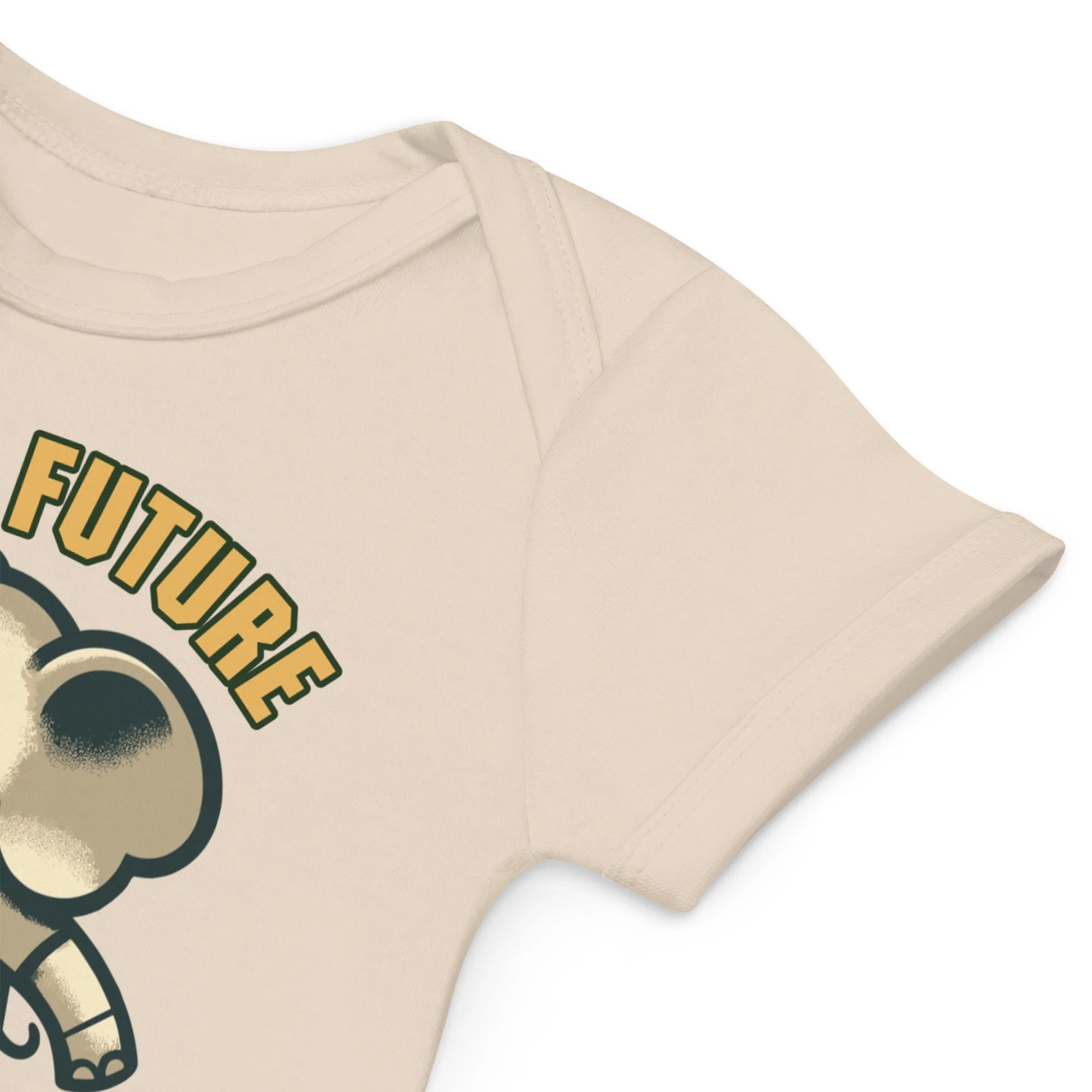 Organic Cotton Baby Bodysuit Papa’s Future Striker