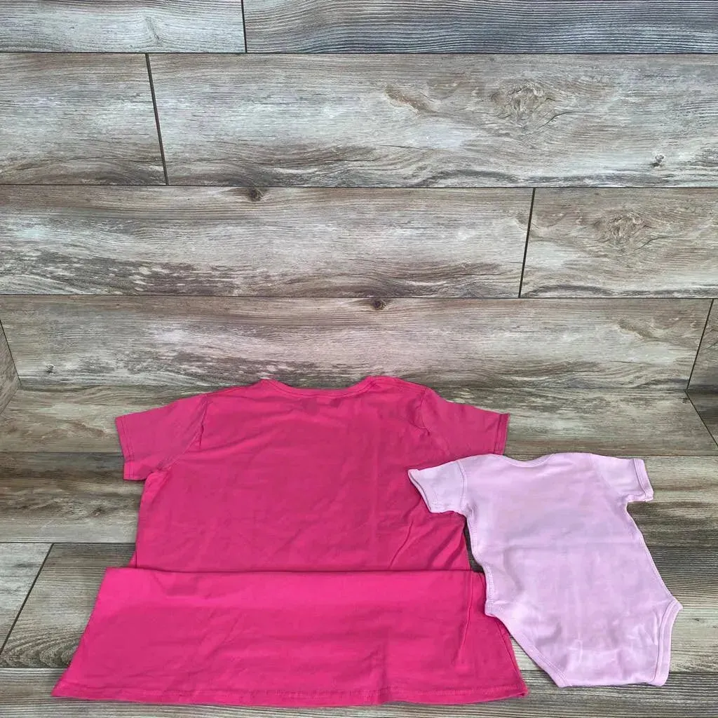 Our First Mother's Day Mom & Baby Matching Shirt Set sz L/12m