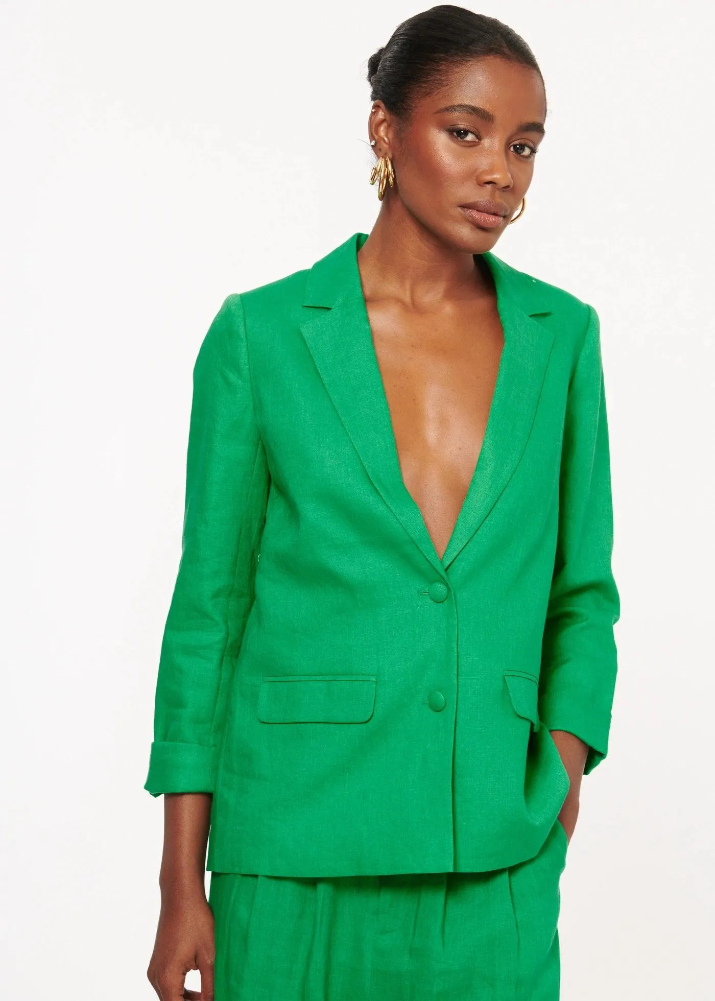 Owen Linen Blazer by Cami NYC