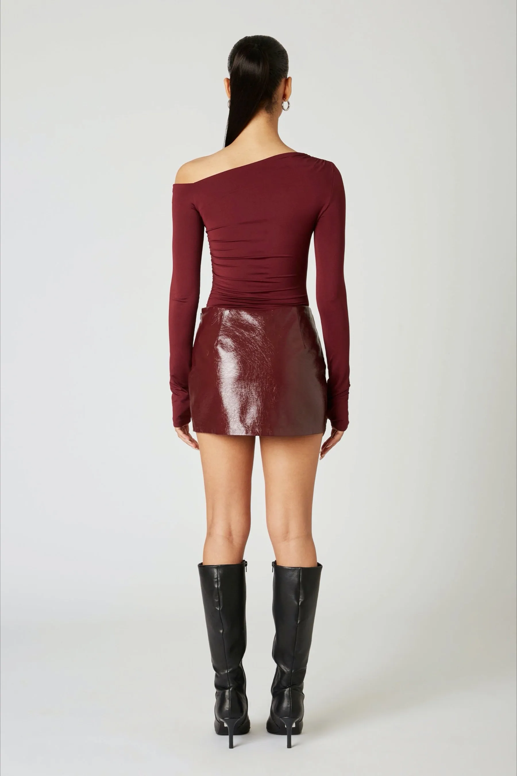 Oxblood Cleo Top