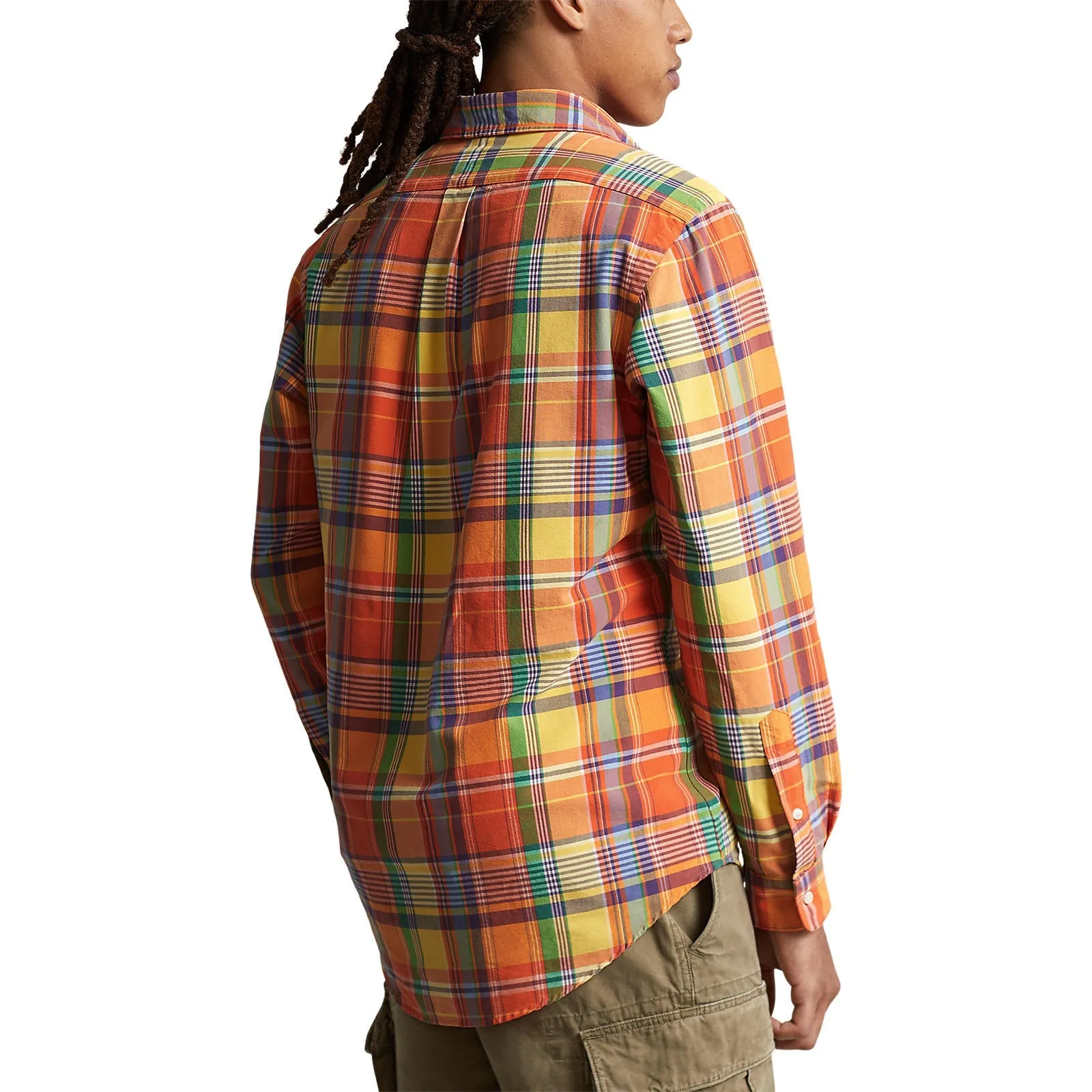 Oxford Shirt  - Orange/Yellow Multi-Coloured Check