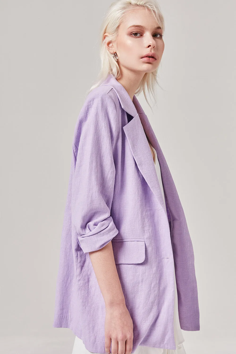 Pastel Linen Blazer