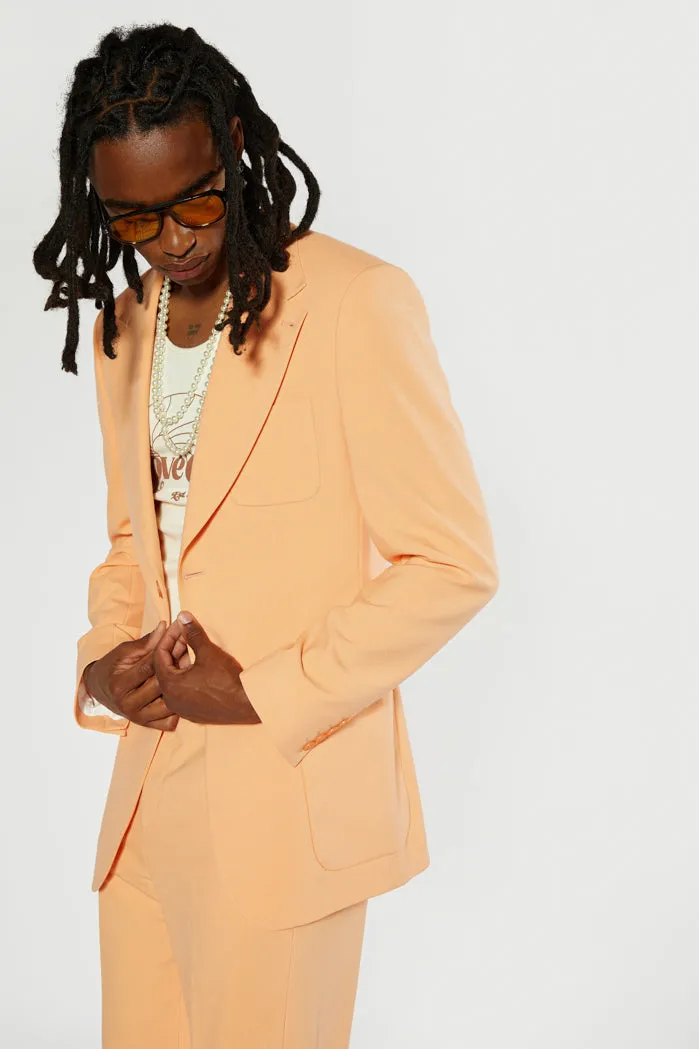 Peach Single Breasted Blazer