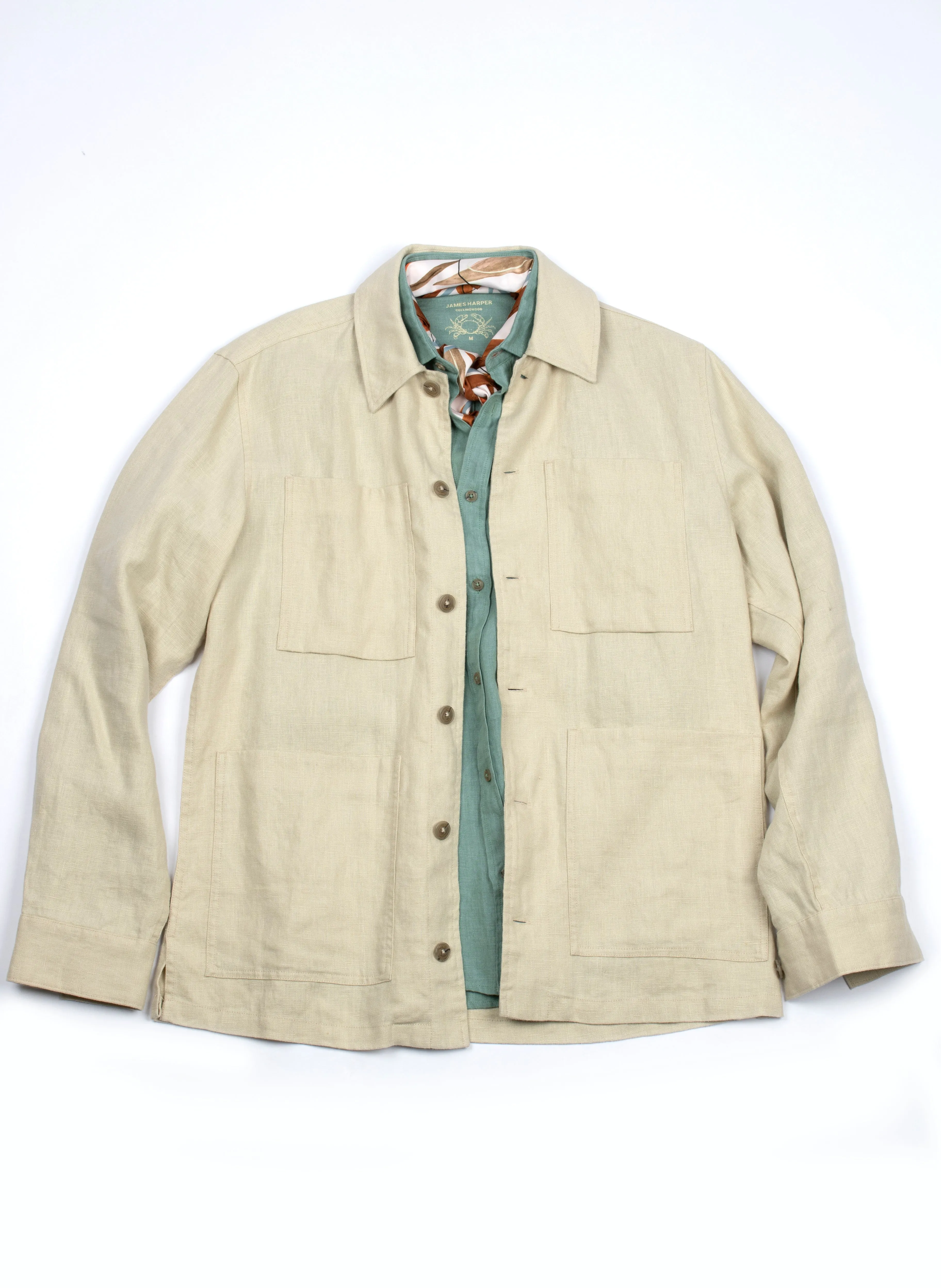 Pebble Chore Linen Jacket