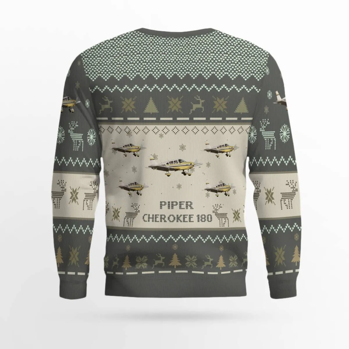 Piper Cherokee 180 PA-28 PA28_Aircraft Ugly Sweater, Ugly Sweater Christmas Shirt for Men Dad Veteran