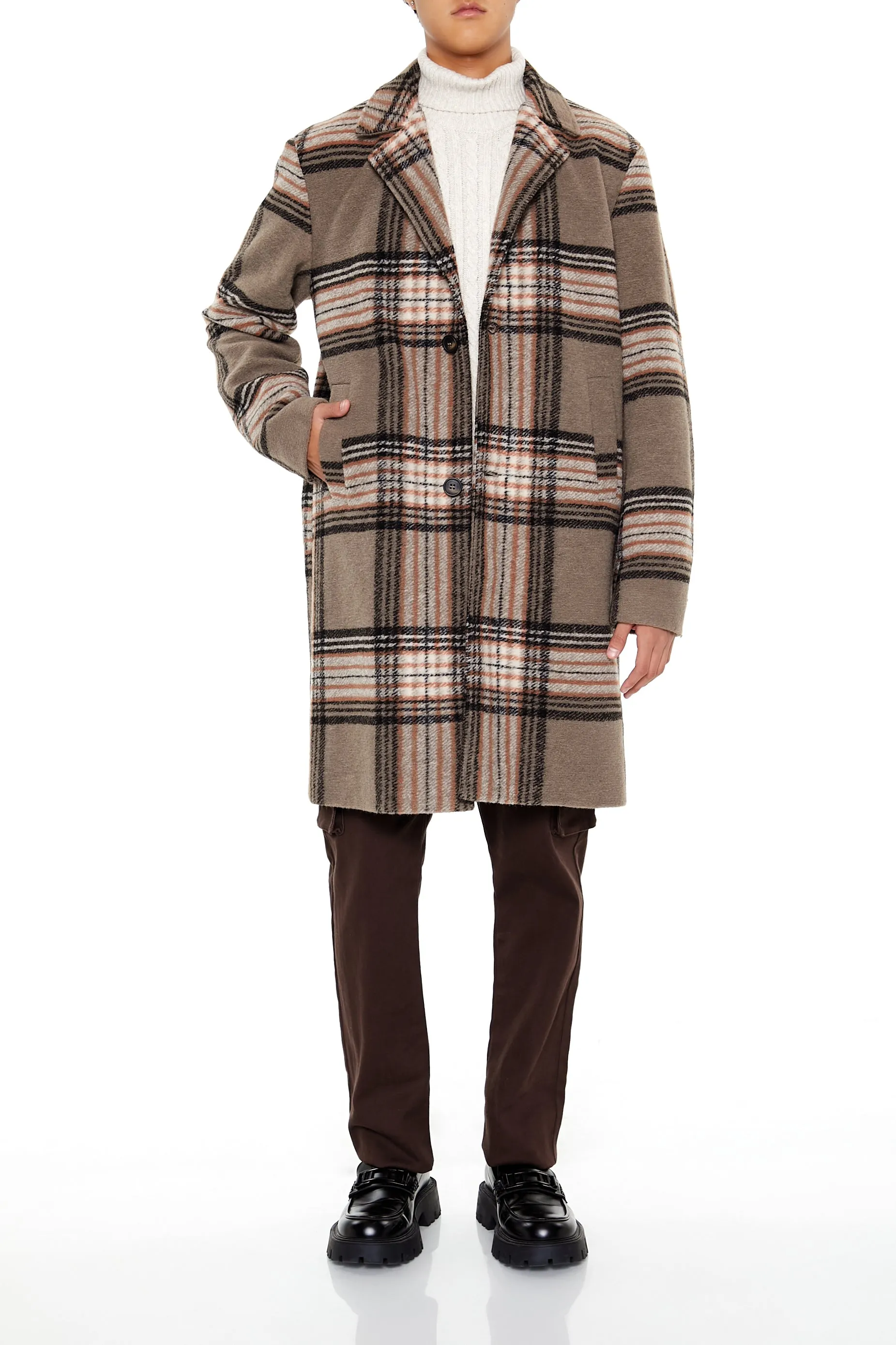 Plaid Wool Coat