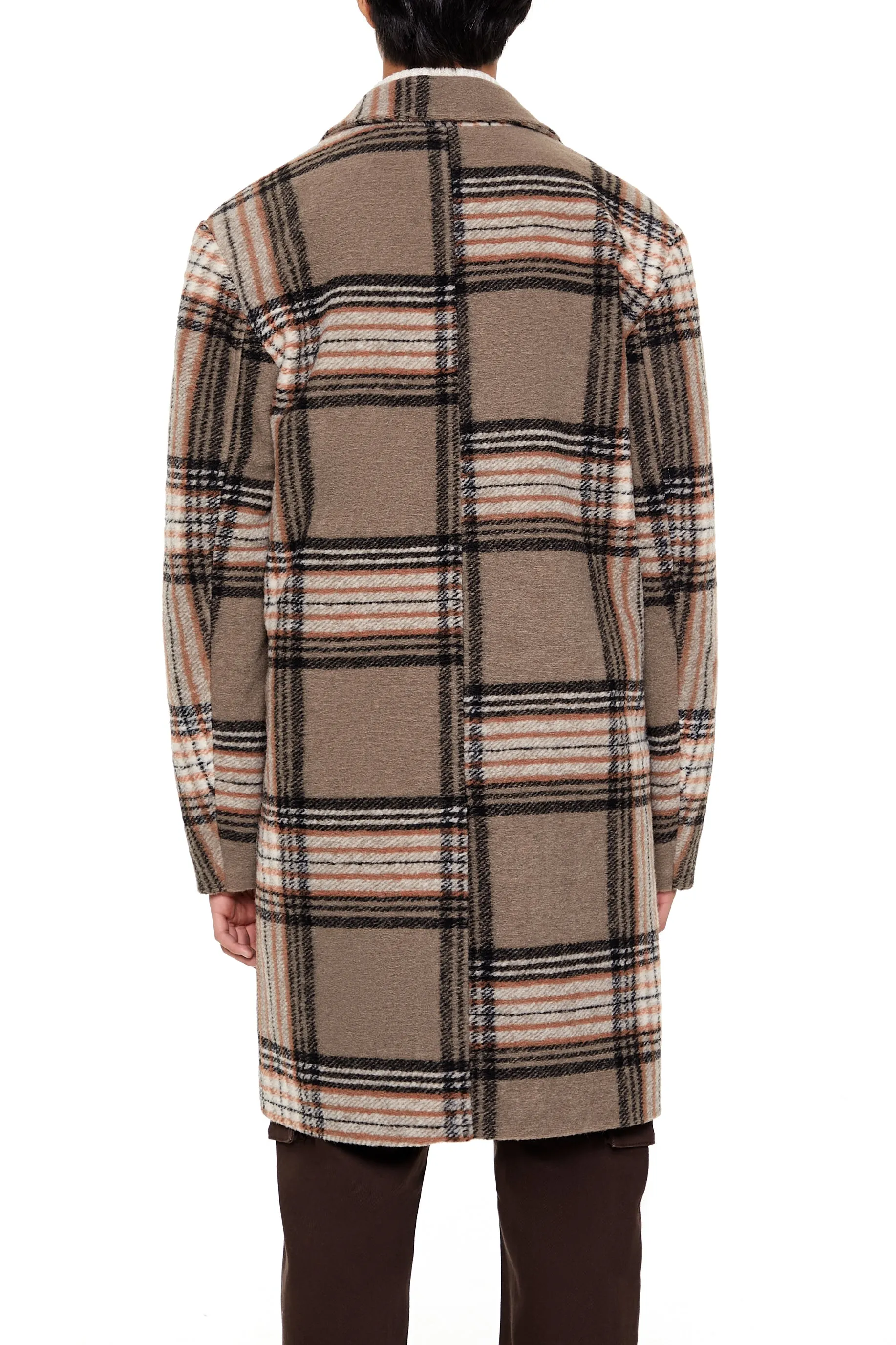 Plaid Wool Coat