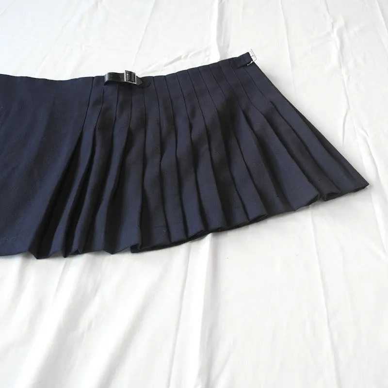 pleated kilt miniskirt