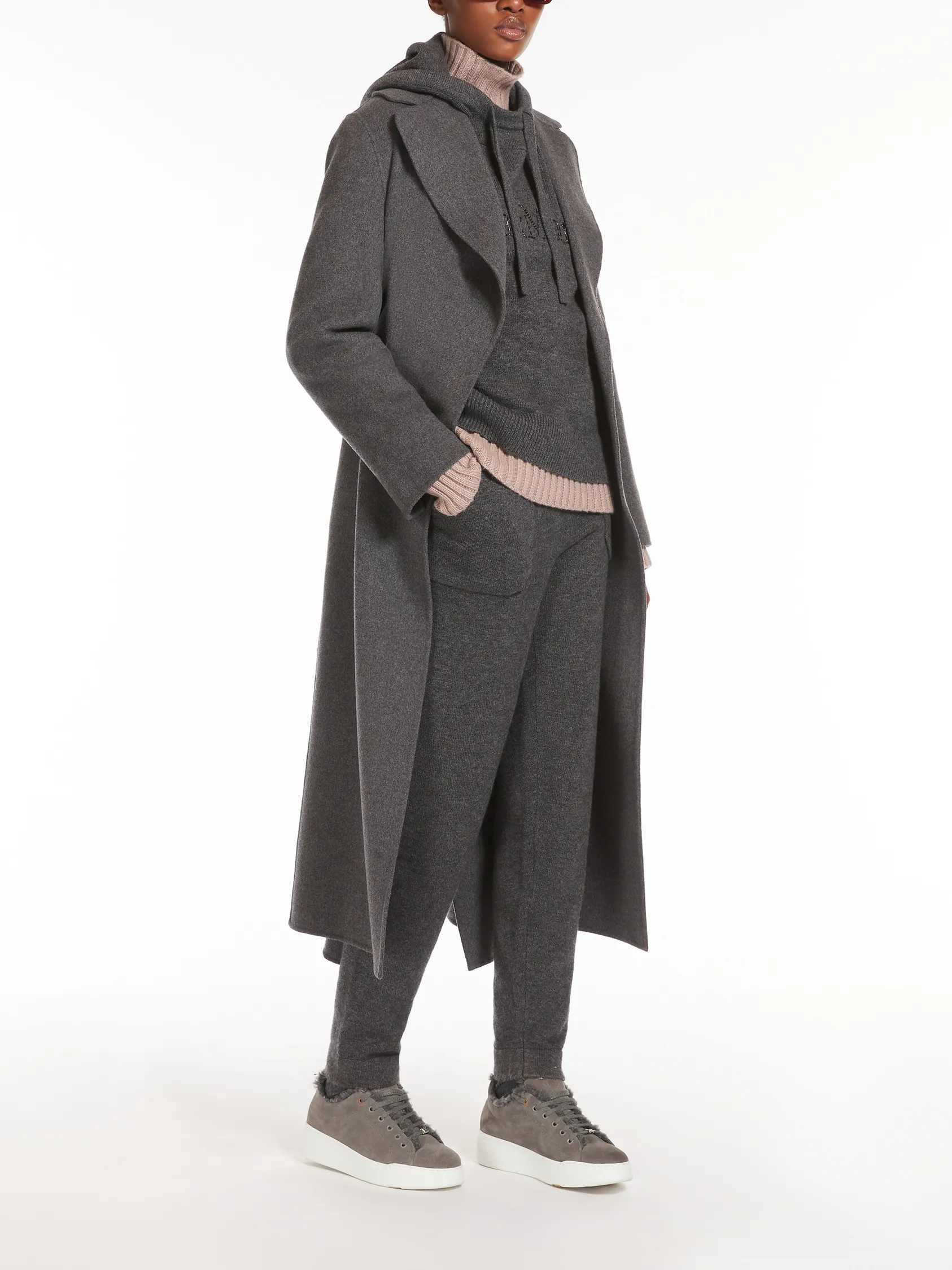 Poldo belted wool coat