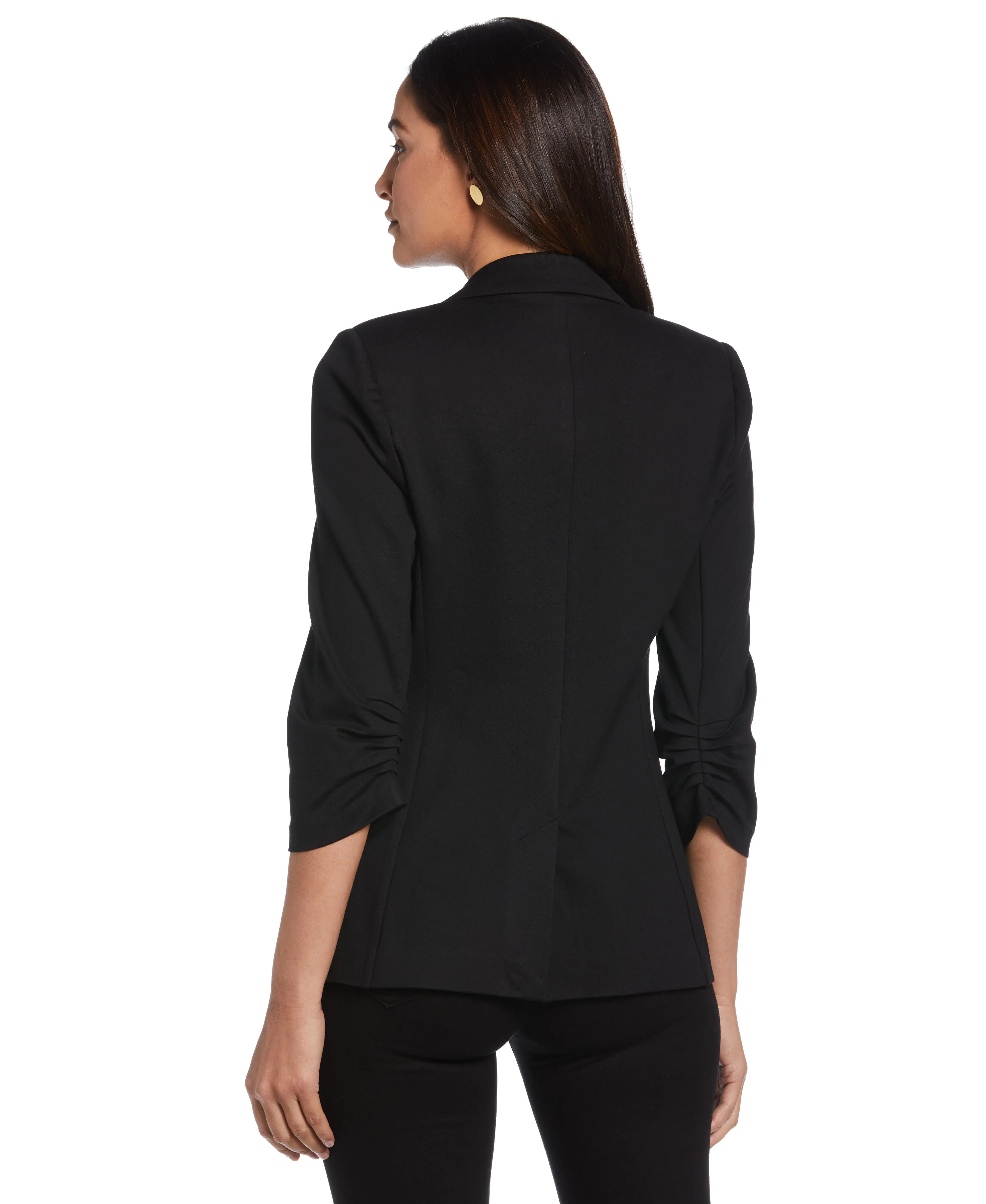 Ponte Knit Embellished Blazer