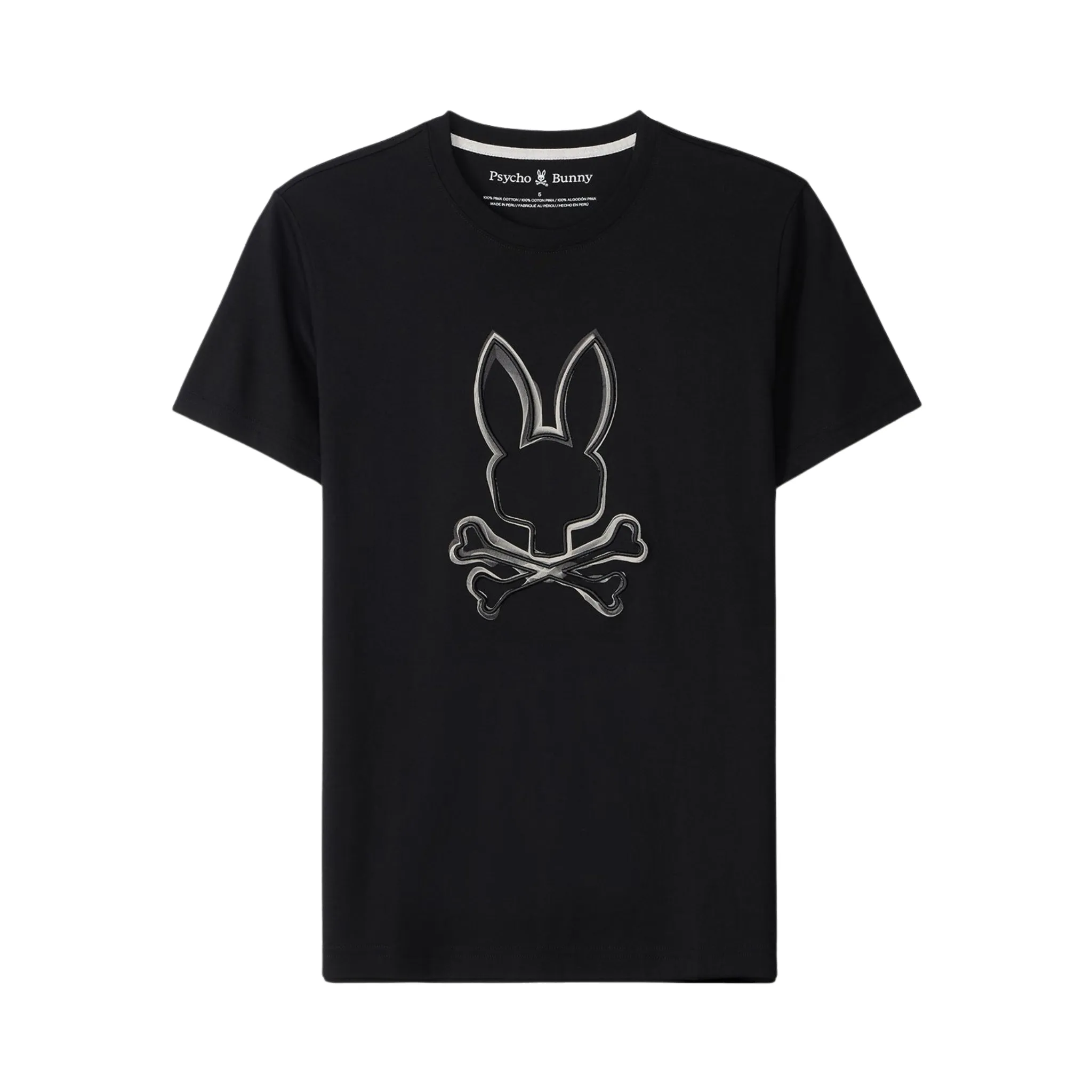 Psycho Bunny Vincent Graphic Tee (Black/Grey)